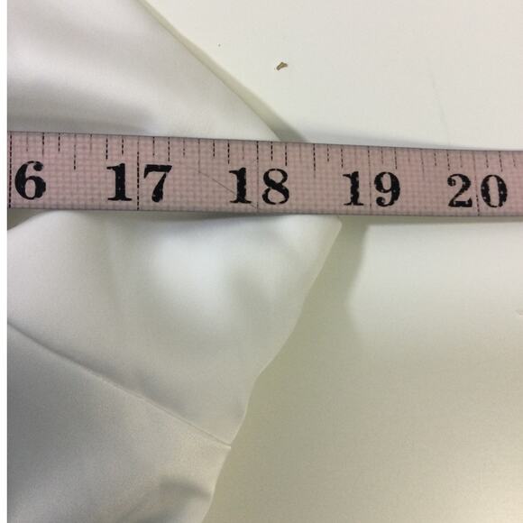 LULU'S XL Extravagantly Sleek White Satin Sleeveless Bow Midi Dress NEW b151 - Picture 6 of 9